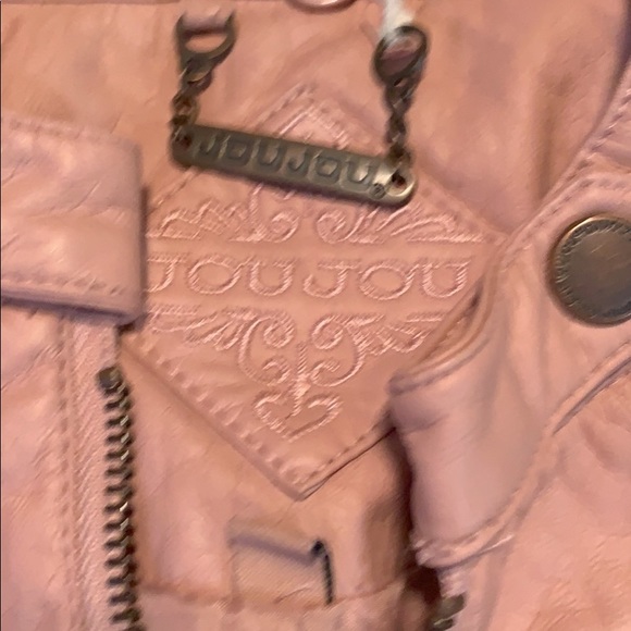 Faux leather jacket (blush) - Picture 2 of 6